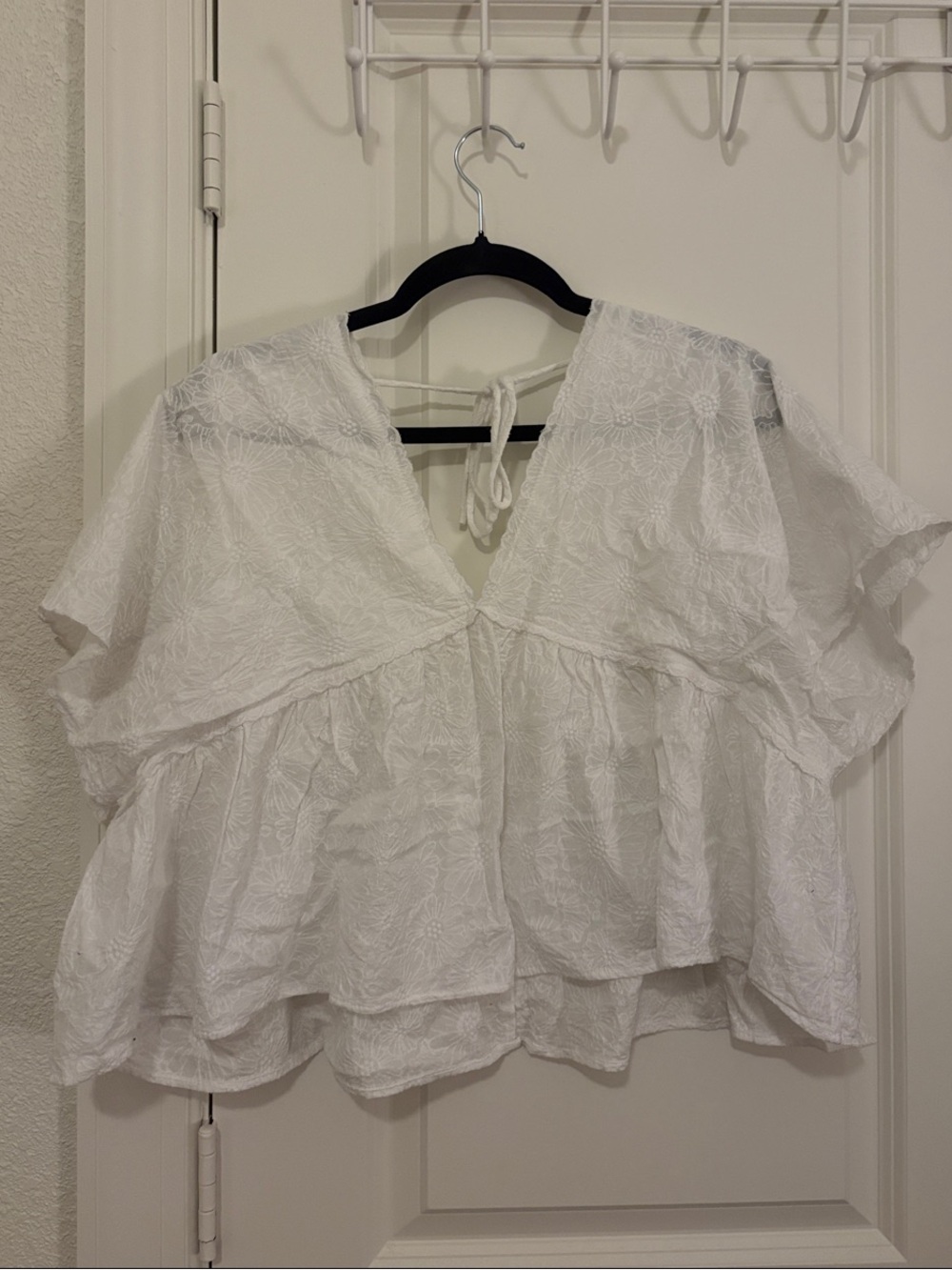 Altard State Babydoll Flowered V-Neck Top